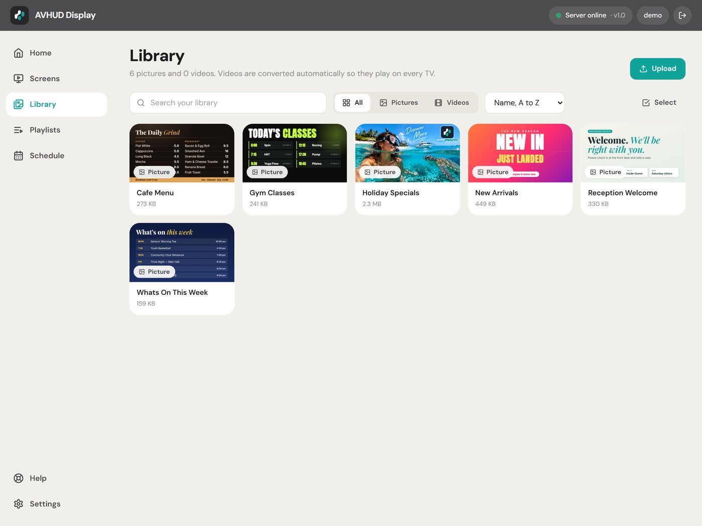 Media library