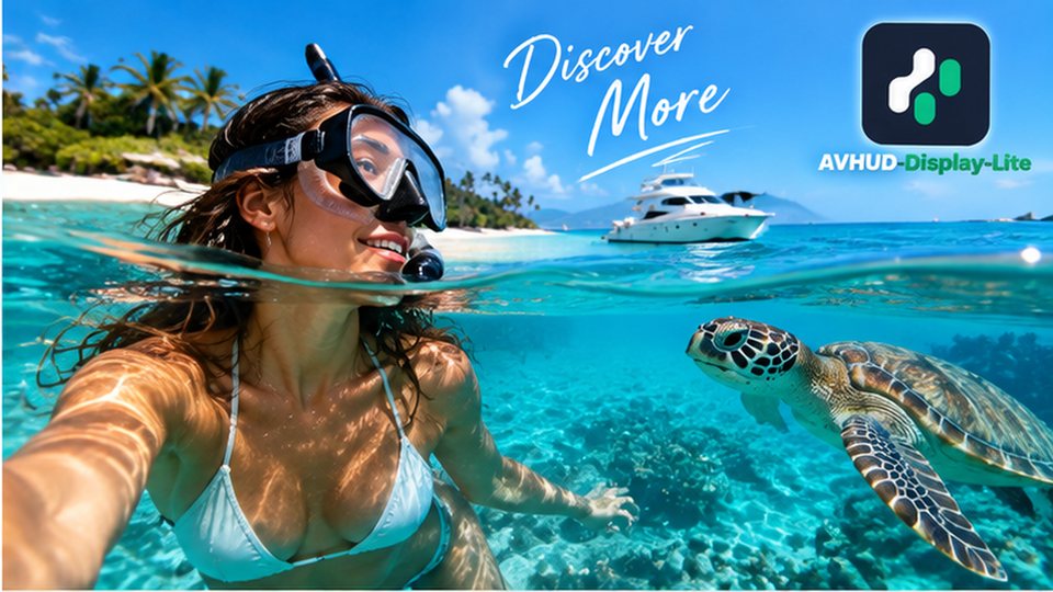 Travel promotion on a TV